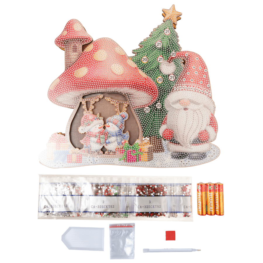 Mushroom House 3D Crystal Art Decoration Kit 9