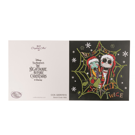 Nightmare Nutcrackers Crystal Art Card 18x18 card