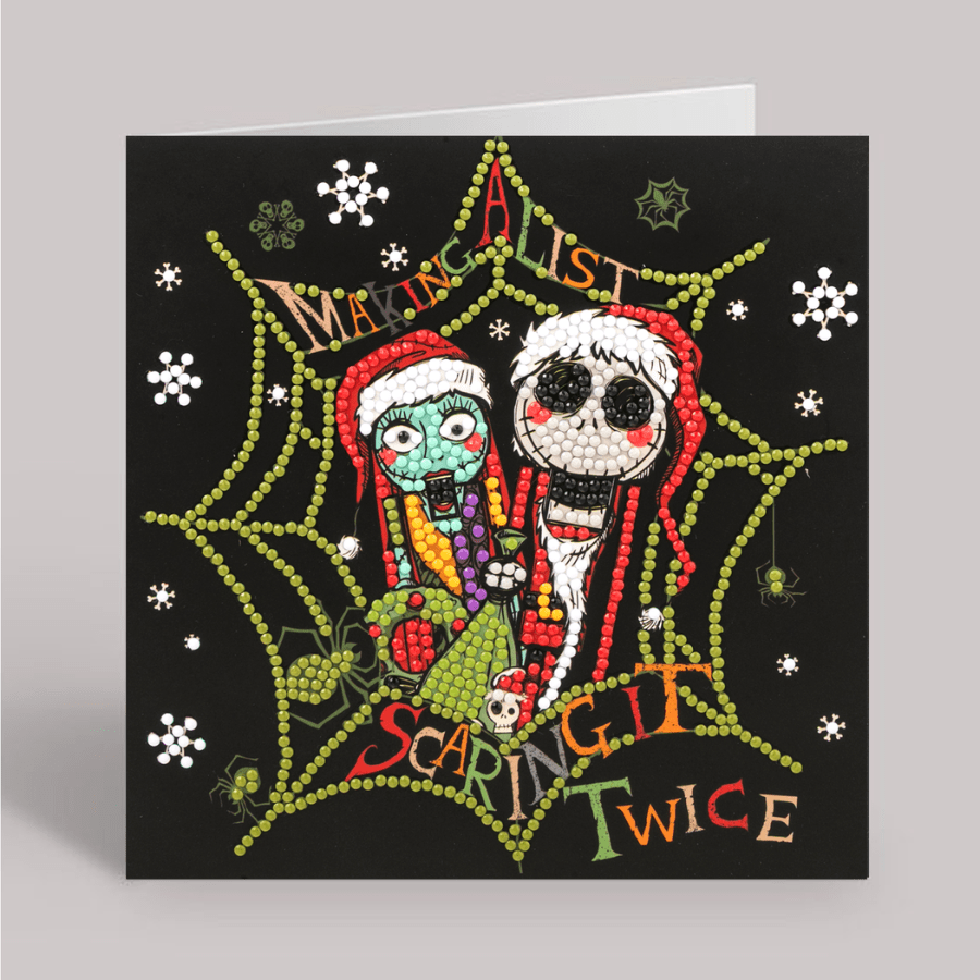Nightmare Nutcrackers Crystal Art Card 18x18 finished