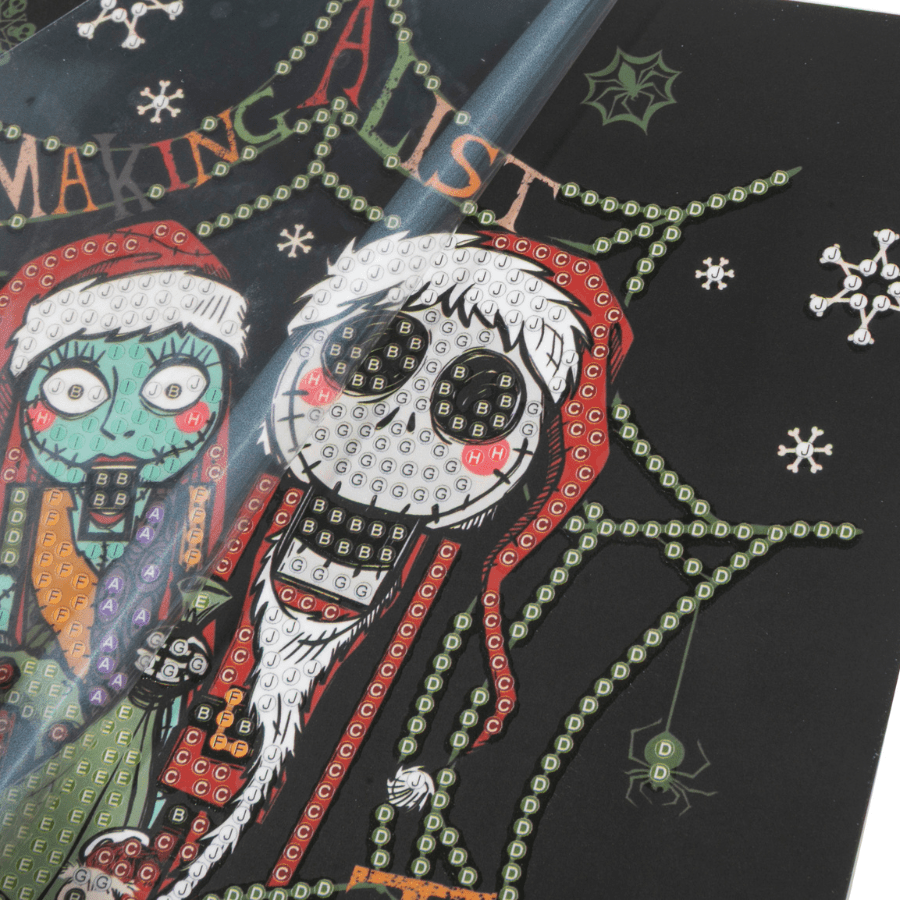 Nightmare Nutcrackers Crystal Art Card 18x18 gems