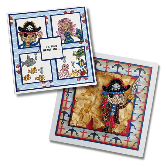 Load image into Gallery viewer, Pirate Adventure Crystal Art A6 Stamp Set 10
