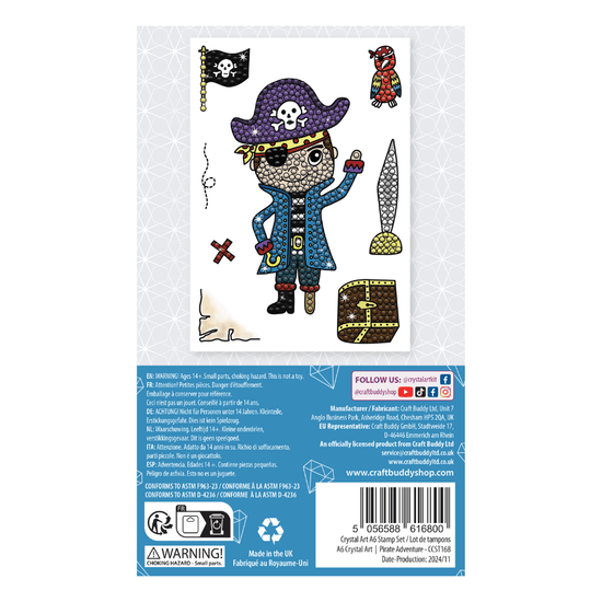 Load image into Gallery viewer, Pirate Adventure Crystal Art A6 Stamp Set 3
