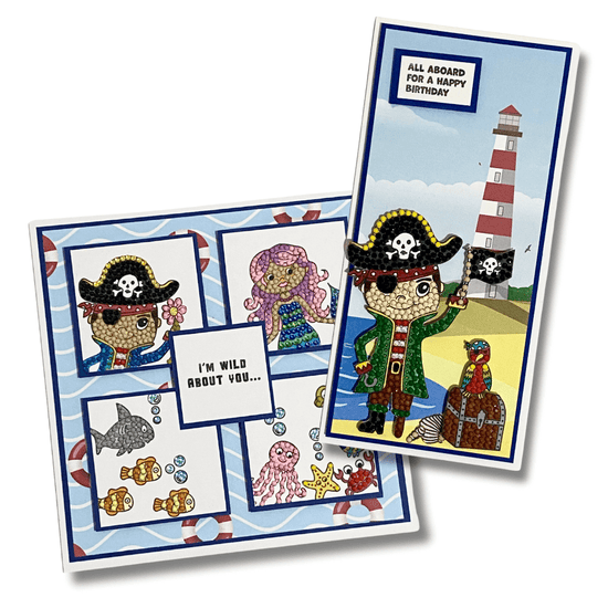 Load image into Gallery viewer, Pirate Adventure Crystal Art A6 Stamp Set 4

