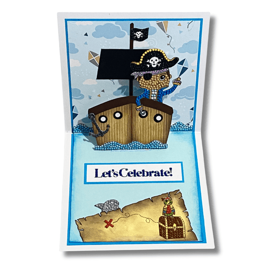 Load image into Gallery viewer, Pirate Adventure Crystal Art A6 Stamp Set 7
