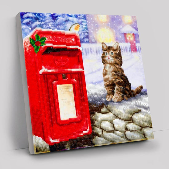 Postman cat crystal Art Kit 30x30cm