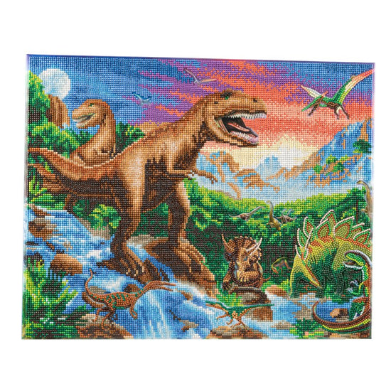 Prehistoric World Crystal Art Canvas Kit 40cmx50cm 2