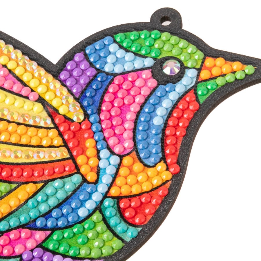 Rainbow Birds Crystal Art Hanging Decorations Kit 6