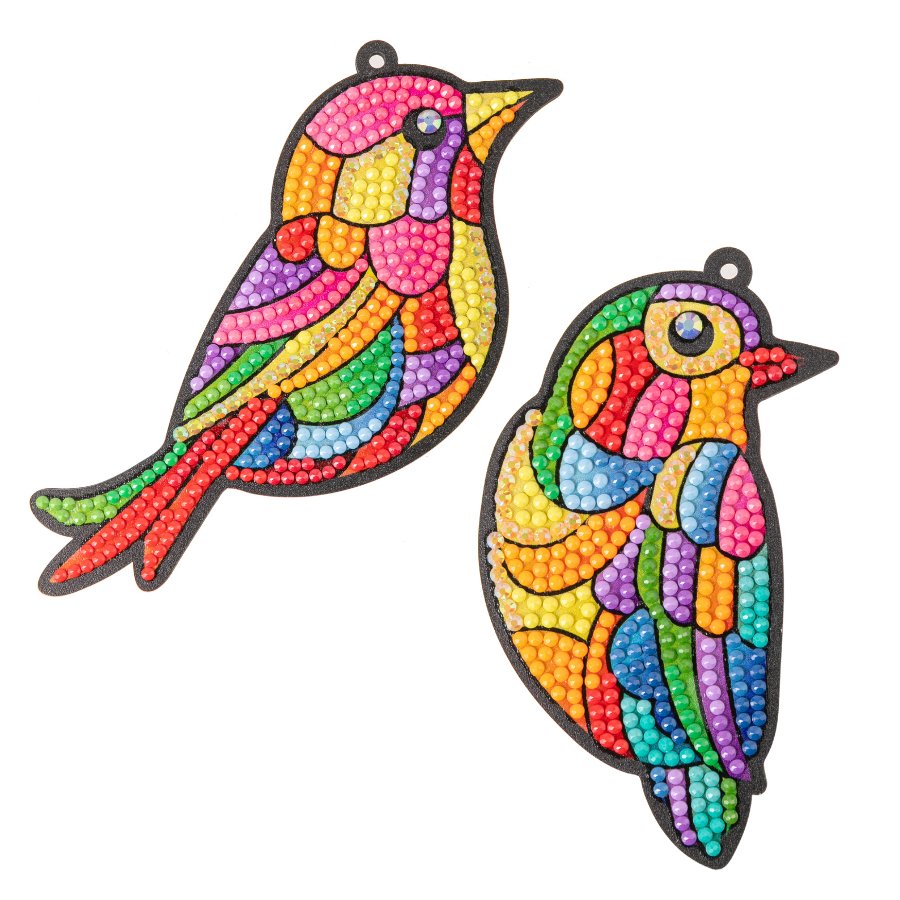 Rainbow Birds Crystal Art Hanging Decorations Kit 7