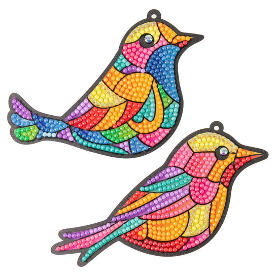 Rainbow Birds Crystal Art Hanging Decorations Kit 8