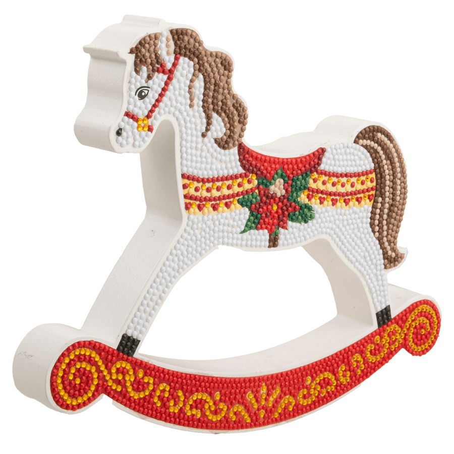 Rocking Horse Crystal Art Wooden Decoration Kit
