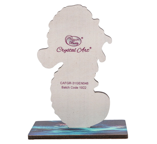 Load image into Gallery viewer, Seahorse Crystal Art Wildlife Buddies back

