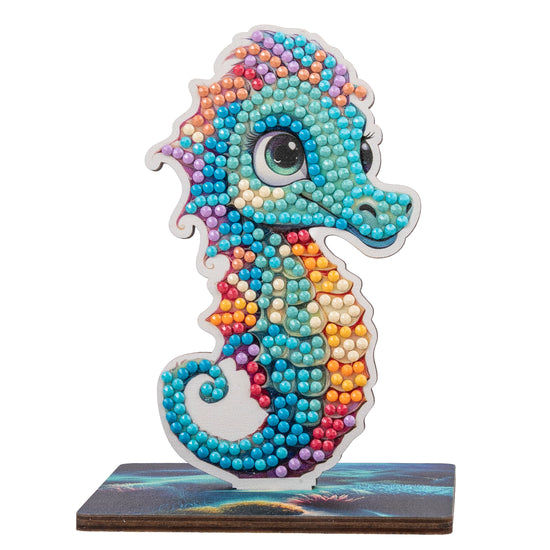 Load image into Gallery viewer, Seahorse Crystal Art Wildlife Buddies complete
