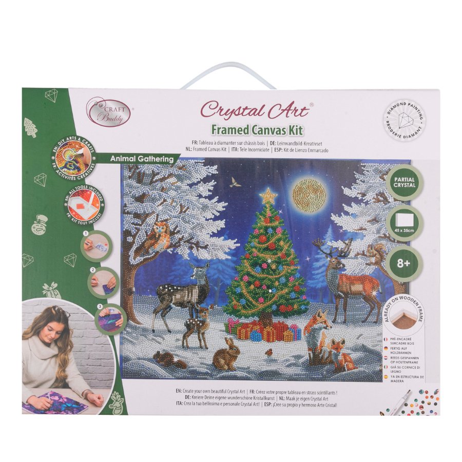 Silent Night Crystal Art Canvas Kit 45x35 7