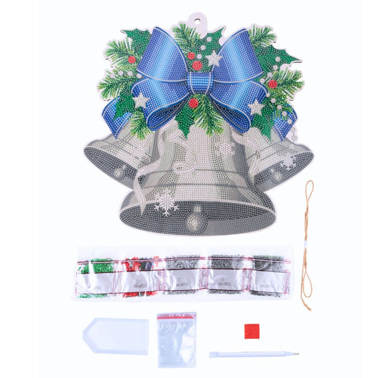 Silver Bells Crystal Art Hanging Decoration Kit 9