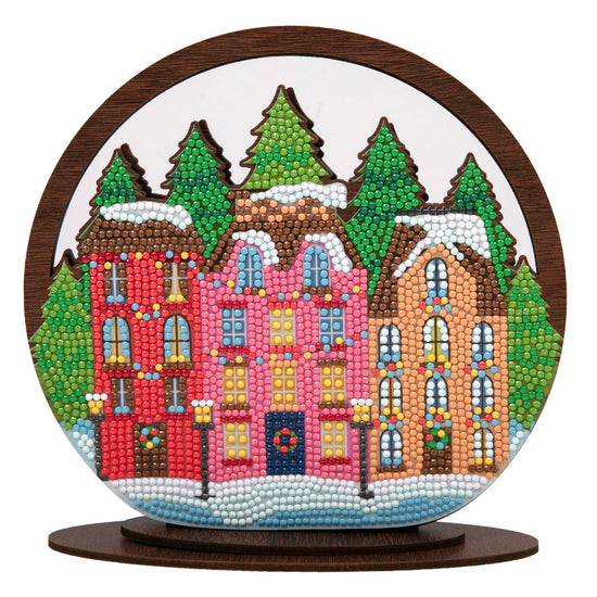 Snow Globe Crystal Art Wooden Decoration 7