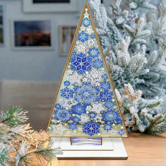 Snowflakes Crystal Art LED Tree 3