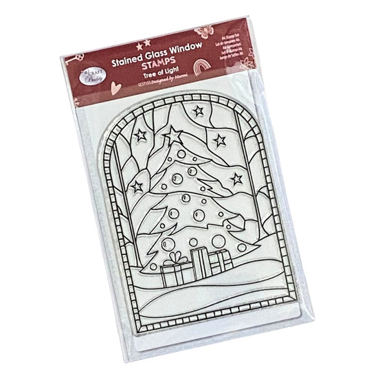 Stained Glass A6 Stamp Set Tree Of Light pack front