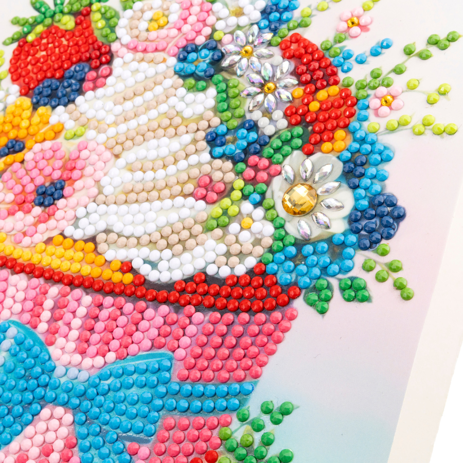 Strawberry Cupcake Crystal Art Card Kit 15x15 7