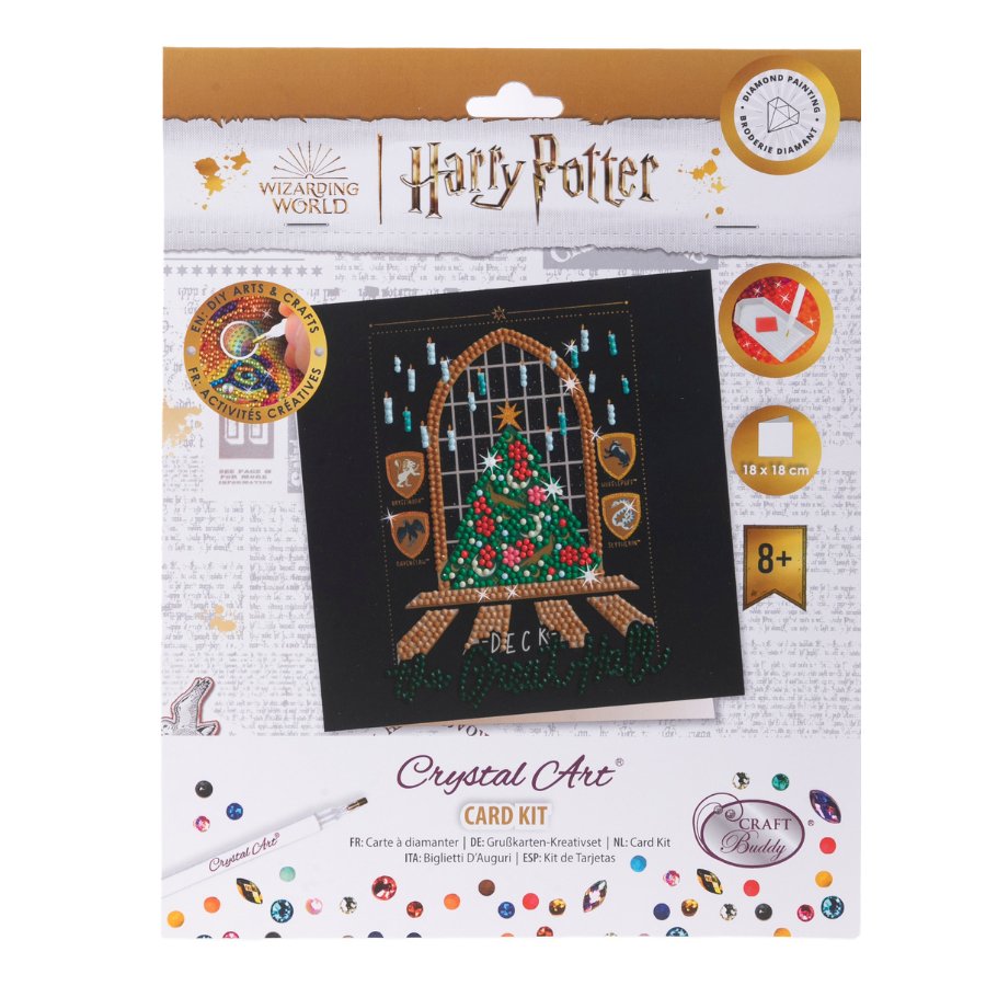 The Great Hall Harry Potter Crystal Art Card pack front