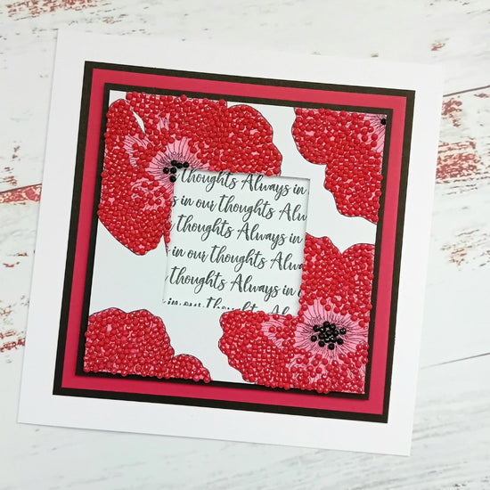 "Poppy Promises" Crystal Art A6 Stamp Set