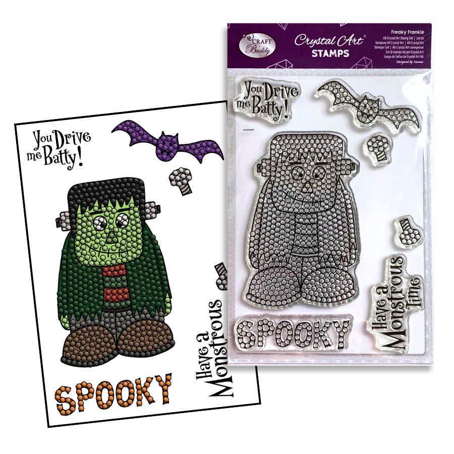 Freaky Frankie - Crystal Art A6 Stamp Set