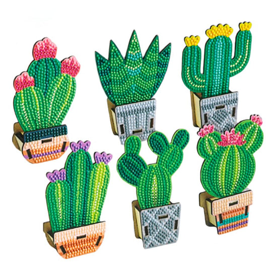 Crystal Art Cacti - Set of 6