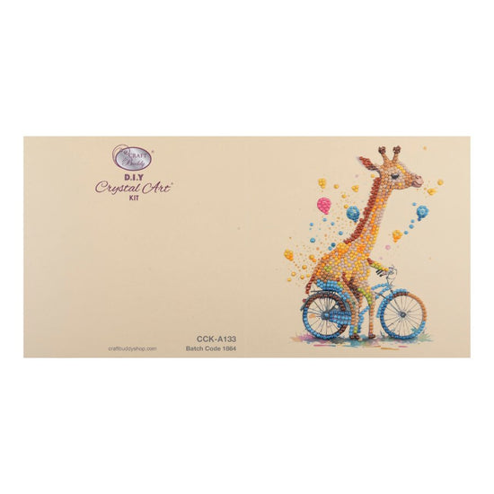 baby giraffe crystal art card kit 1