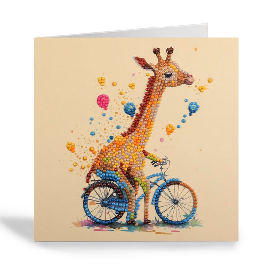 baby giraffe crystal art card kit 3