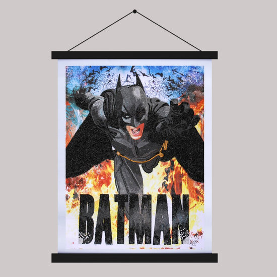 batman dc comics crystal art scroll