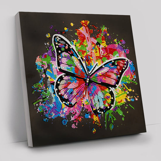 "Colour in Flight" (with special crystals) Crystal Art Kit 30x30cm