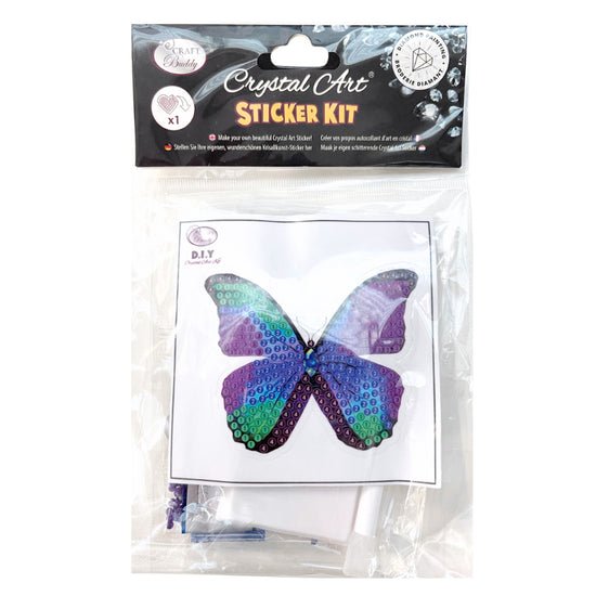 Disco Butterfly - Crystal Art Motifs (With Tools)