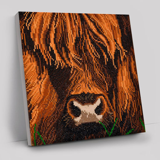 "Highland Cow" Crystal Art Kit 30x30cm