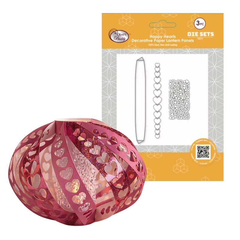 "Happy Hearts" Decorative Paper Lantern Panels