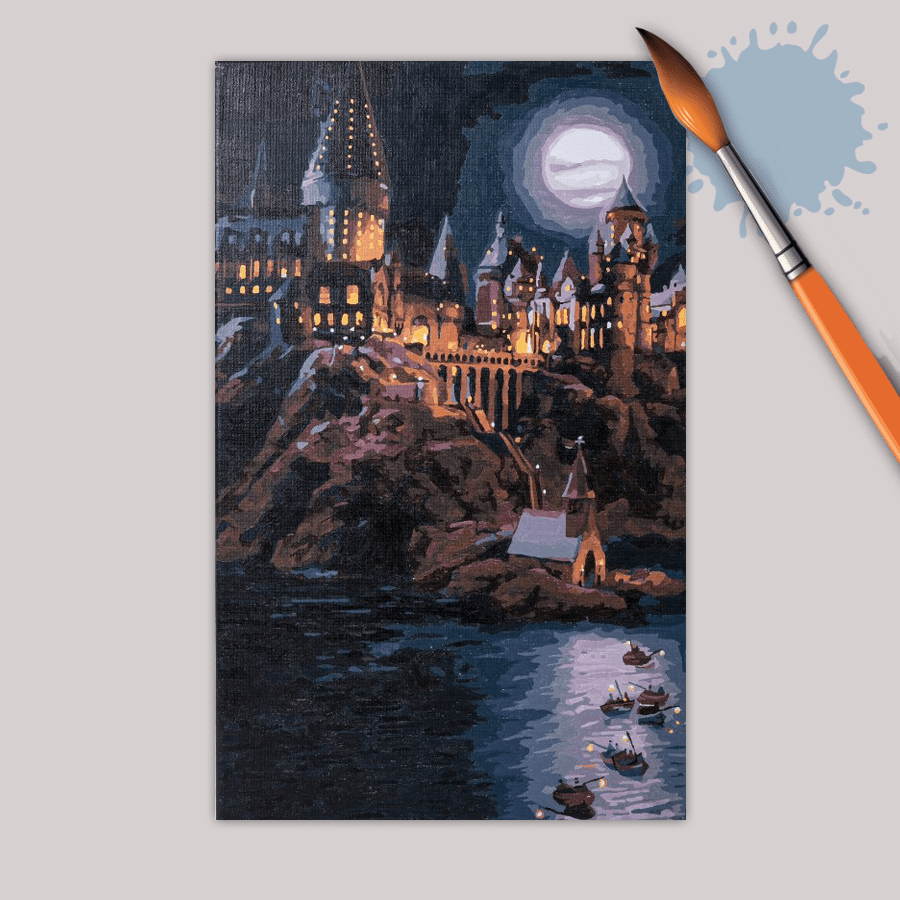 magical hogwarts Paint By Numbers Canvas Kit