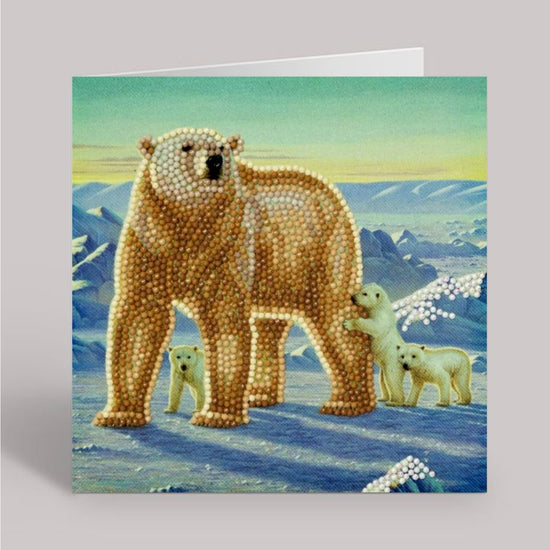 polar family Crystal Art Card