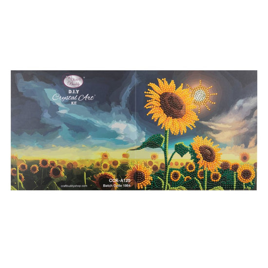 sunflowers crystal art card 4