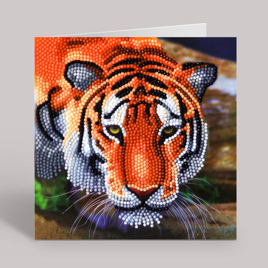 tiger crystal art card kit 2