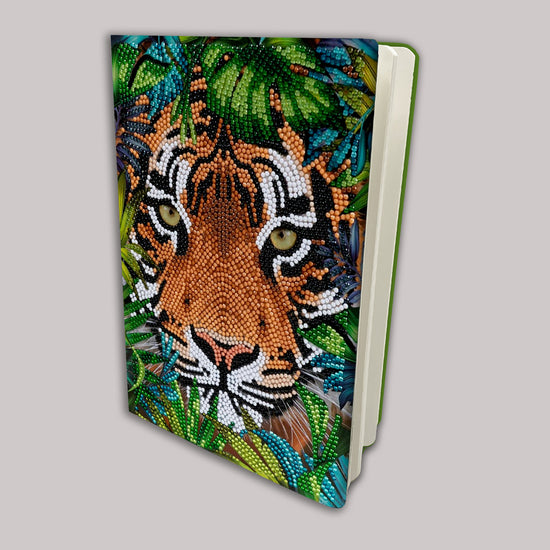 tiger in the forest Crystal Art Notebook