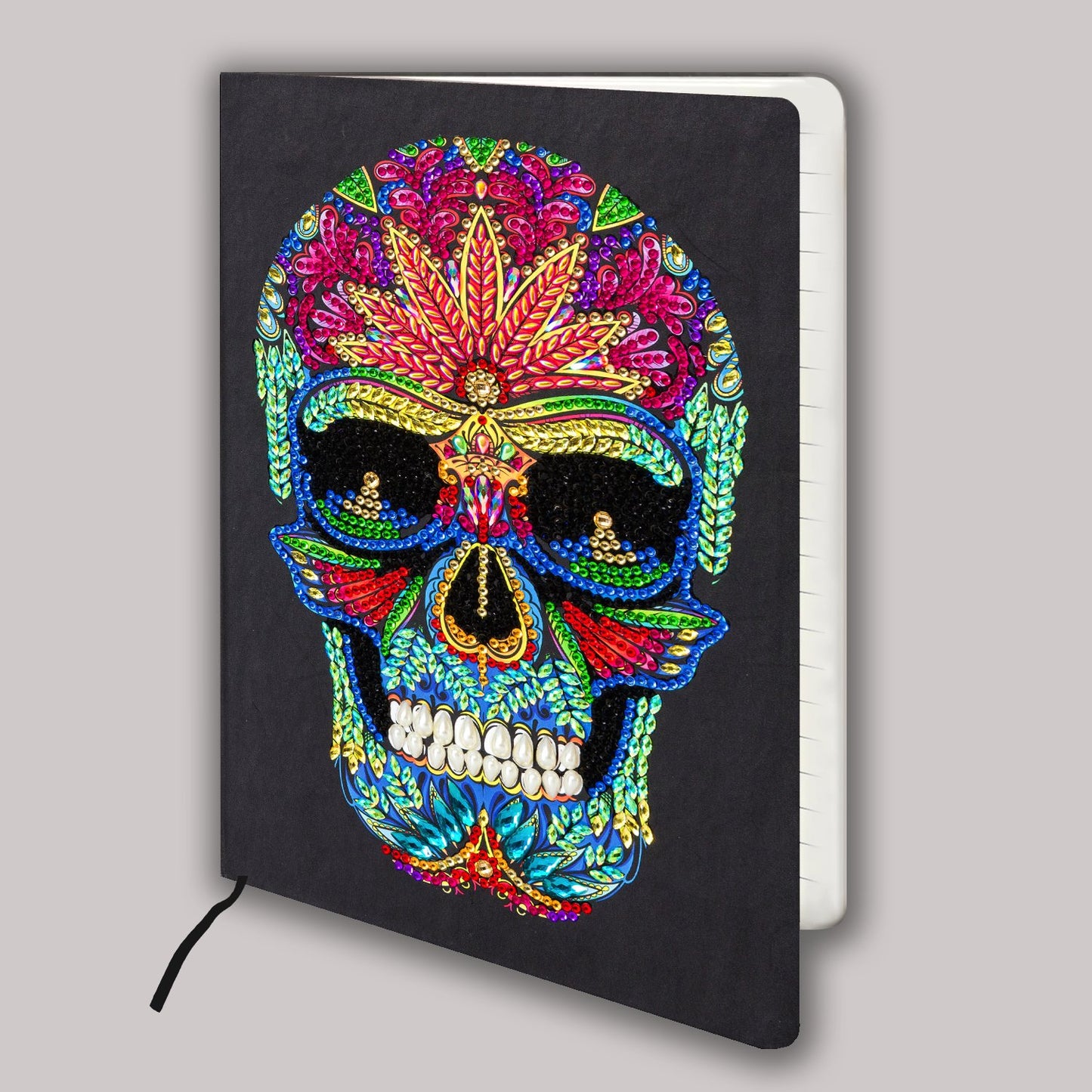 "Skull" Crystal Art Notebook Kit 26x18cm