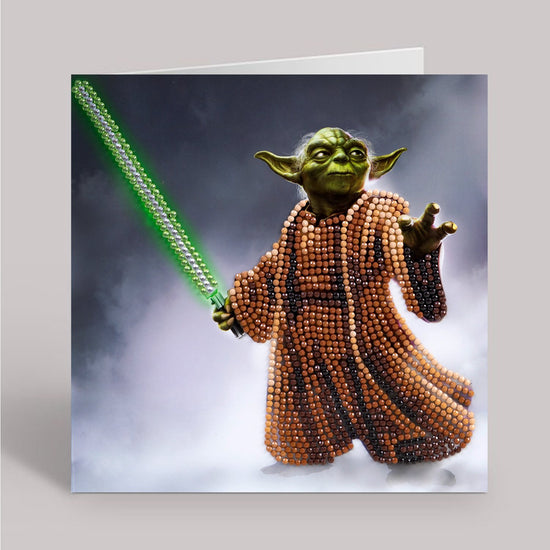 yoda crystal art card