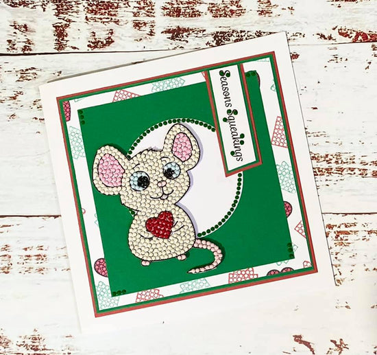 Craft Buddy Crystal Art Squeak the Mouse A6 Stamp Set