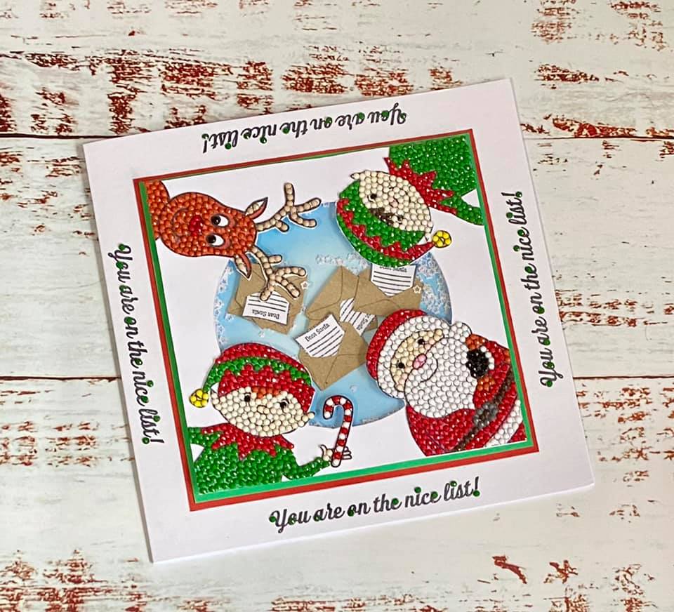 Craft Buddy Crystal Art Santa’s Little Helper A6 Stamp Set