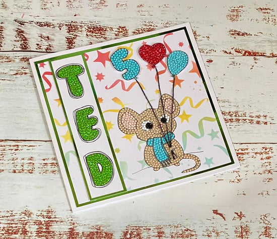 Craft Buddy Crystal Art Squeak the Mouse A6 Stamp Set