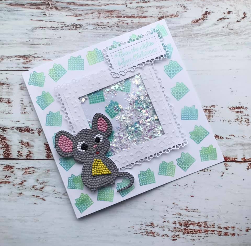 Craft Buddy Crystal Art Squeak the Mouse A6 Stamp Set