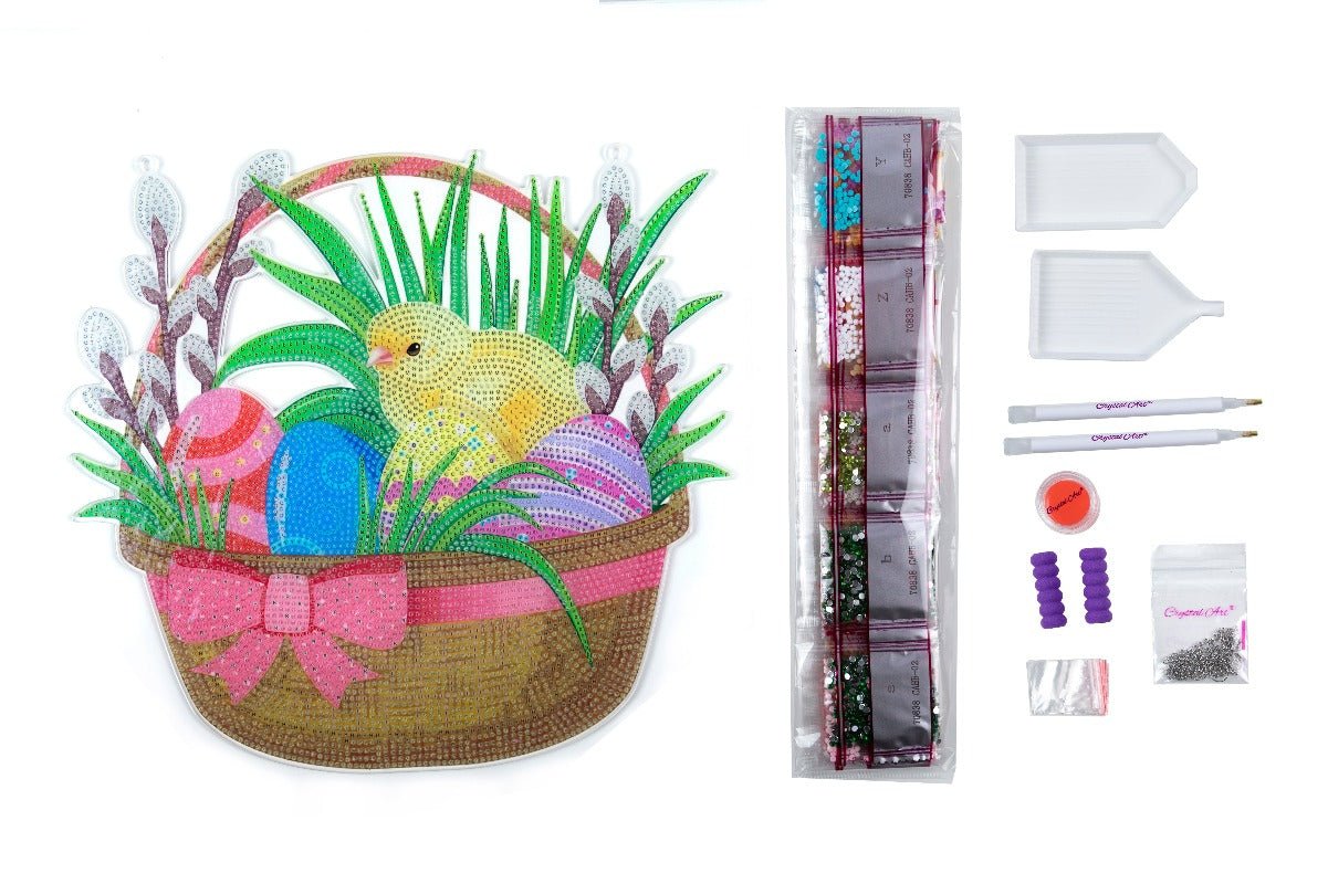 Crystal Art Hanging Basket Kits - EASTER