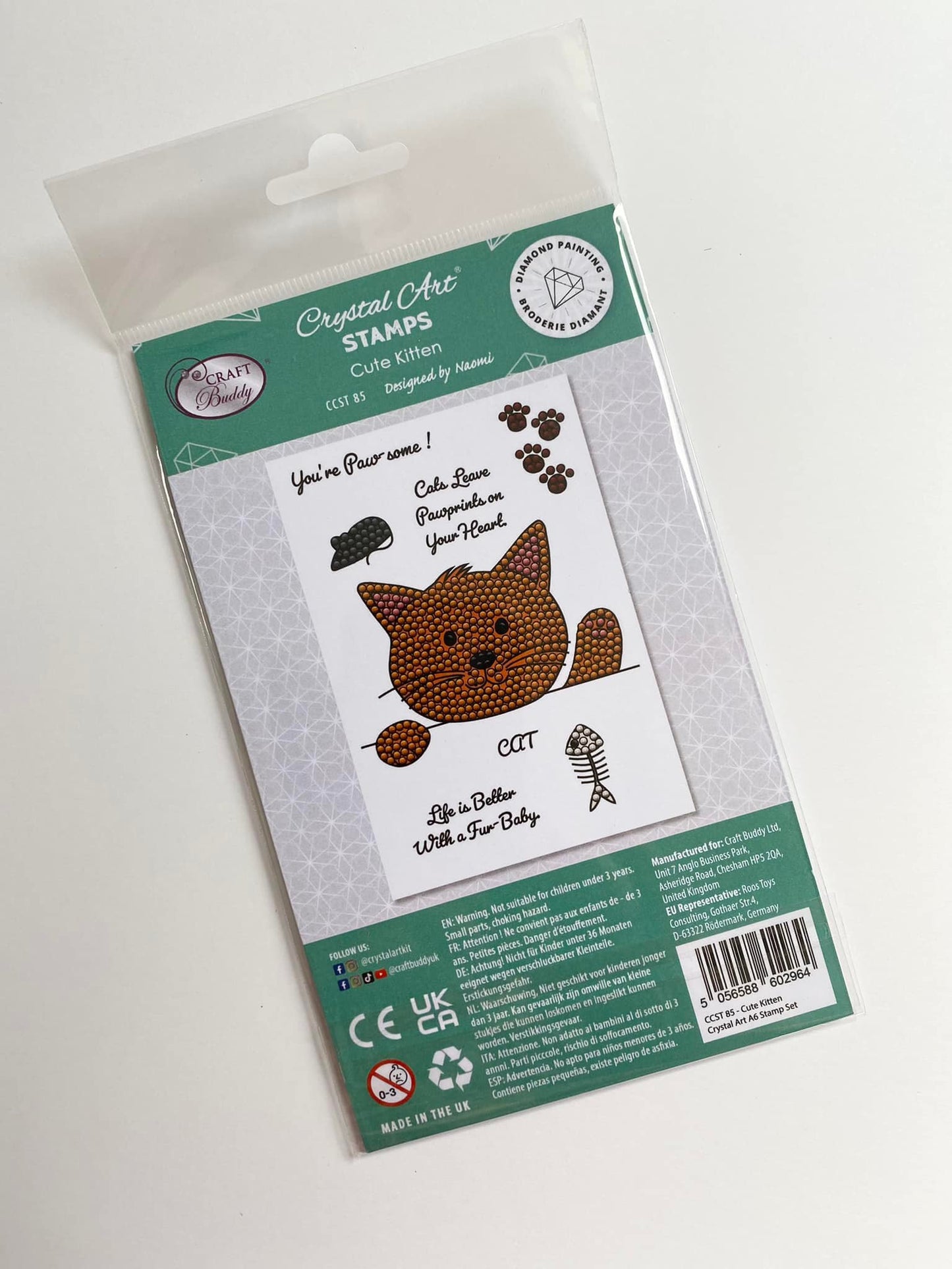 Furry Friends Pet Stamp Collection - Cute Kitten