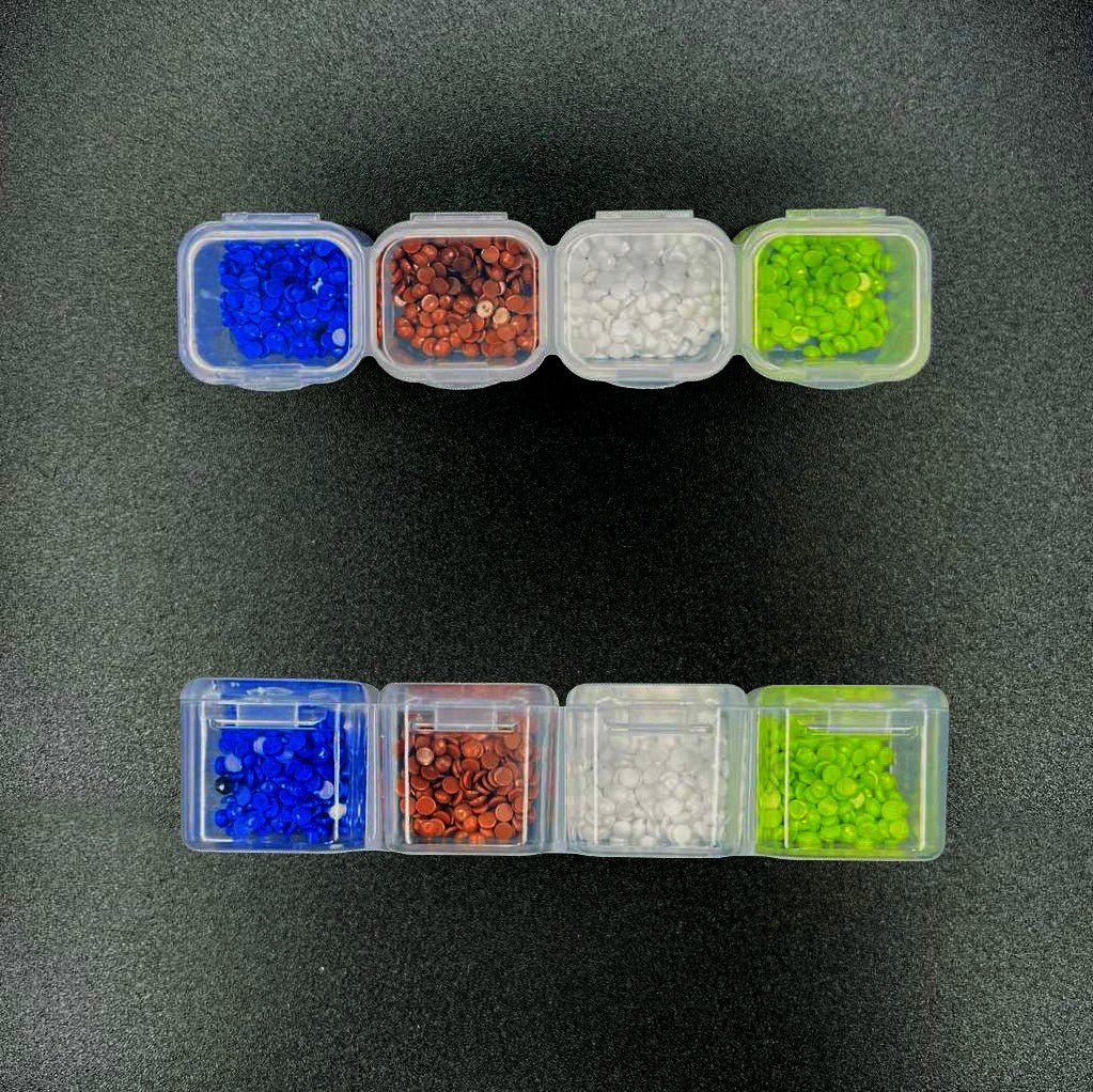 Set of 2 Crystal Art 18pc Tray Organiser