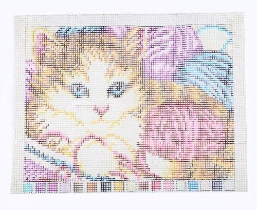 "Playful Cat" Latch Hook Rug Kit 48*64cm