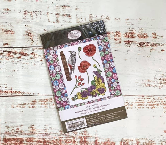 Craft Buddy Crystal Art Autumn Bounty A5 Stamp Set