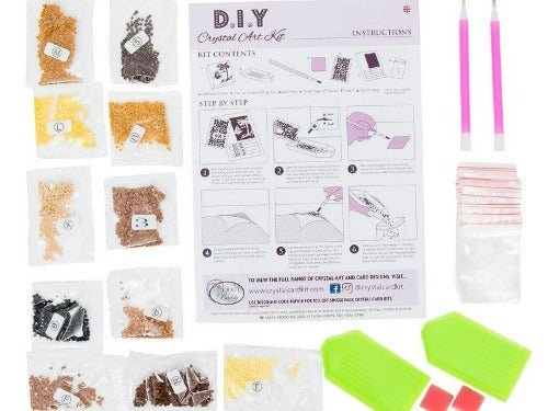"Country Cottage" Crystal Art Canvas Kit 40x50 cm